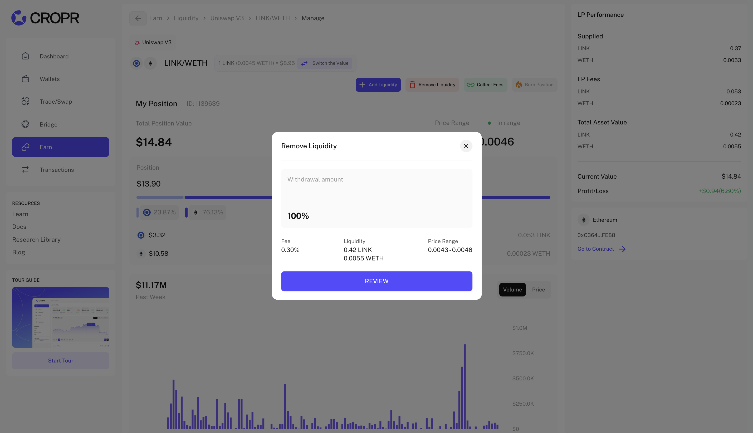 Remove Liquidity